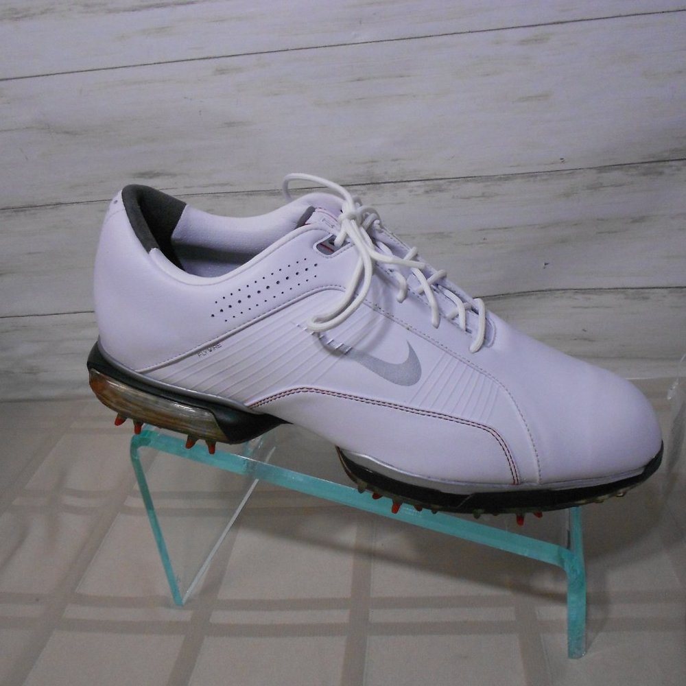 NEW NOS NIKE - Zoom Flywire 483327-100 TIGER WOODS TW Golf Shoes - White 10 Mens - Picture 5 of 16
